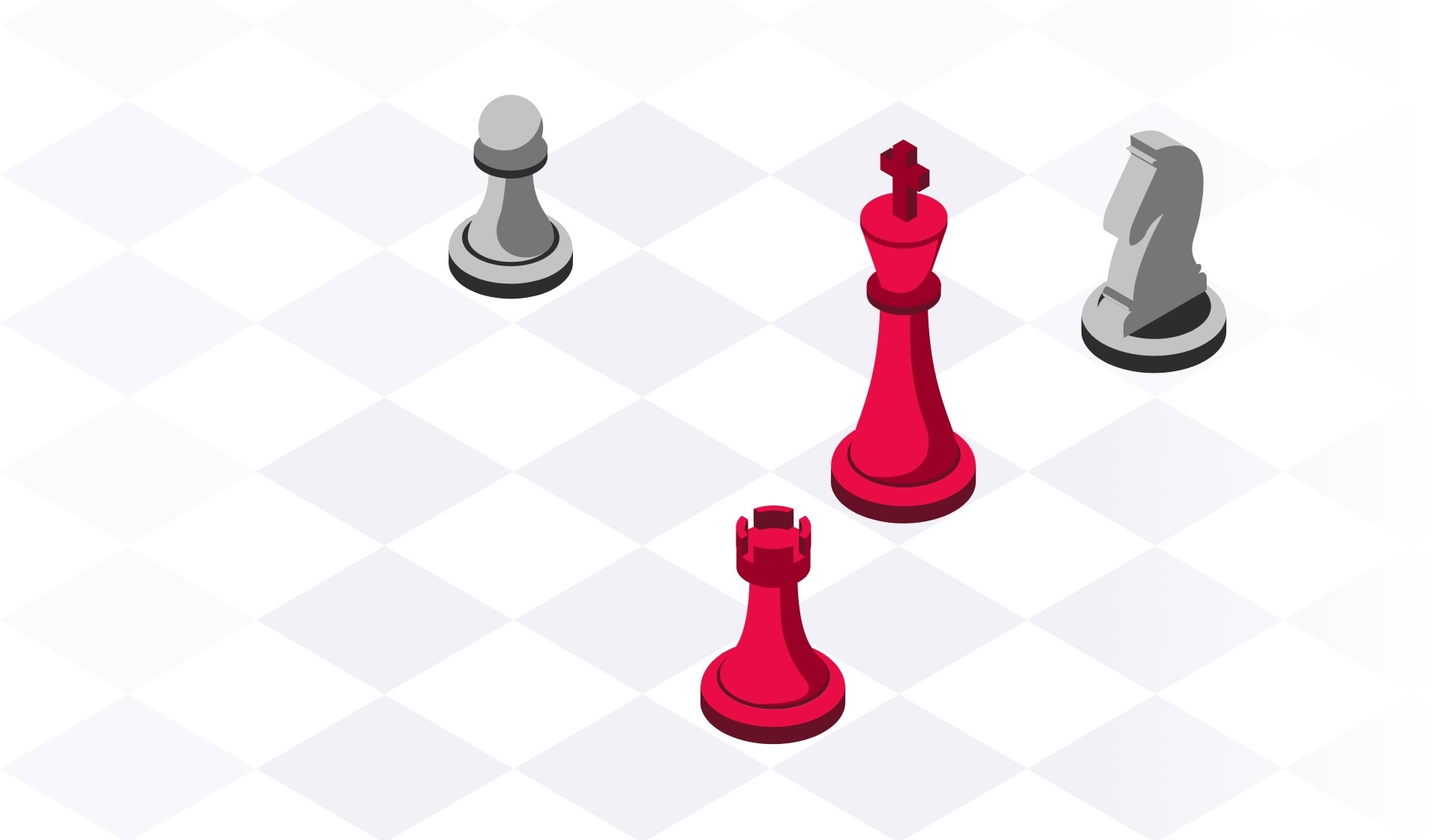 Chess pieces representing cybersecurity strategy