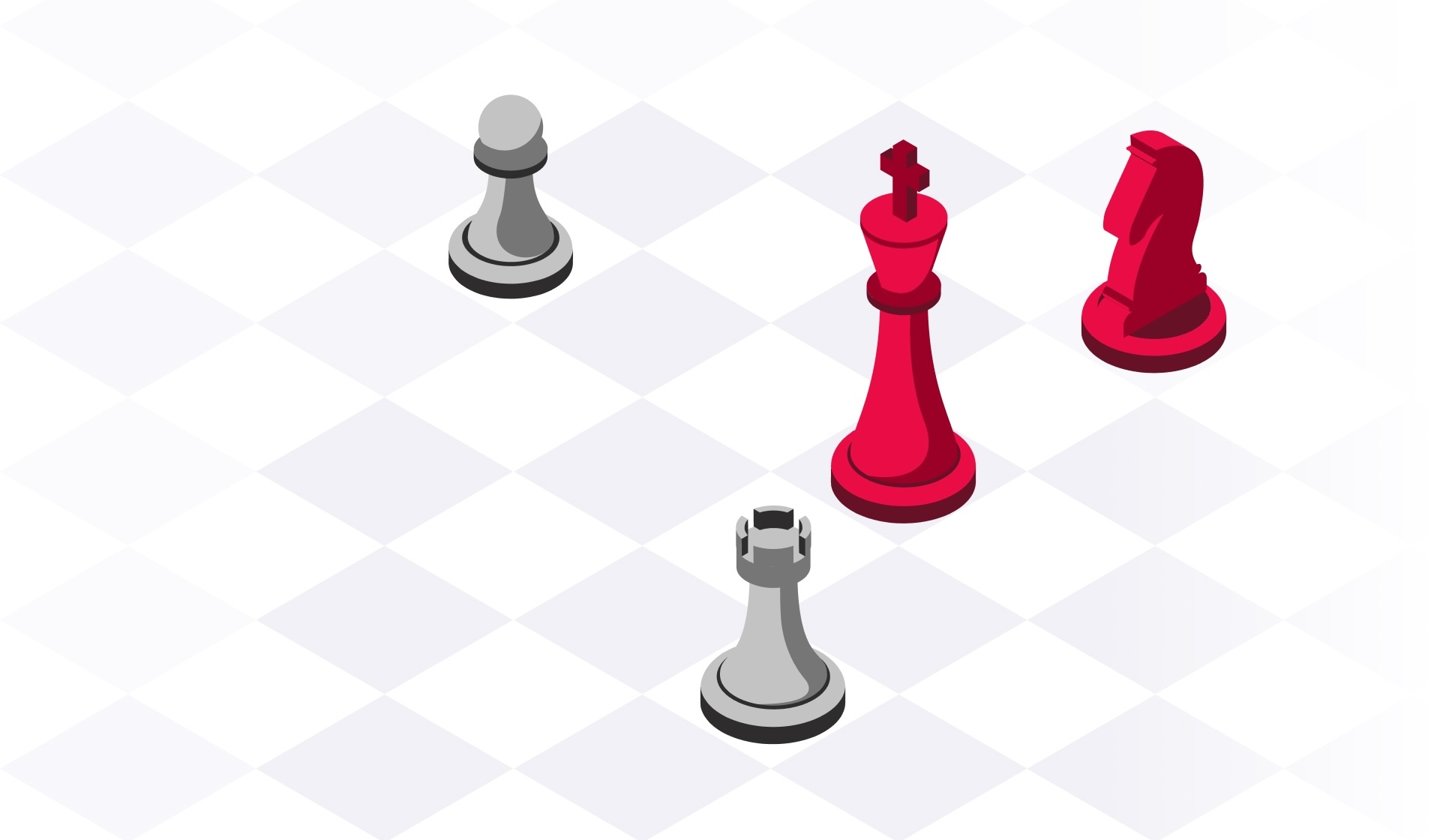 Chess pieces representing cybersecurity strategy